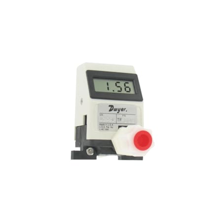 Dwyer Instruments Liquid turbine flow meter, range 7.9 to 79 GPH (0.5 to 5 LPM), 3/8" OD connection. TFP-LI08